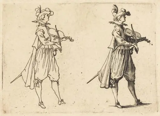 Violinist, by Jacques Callot