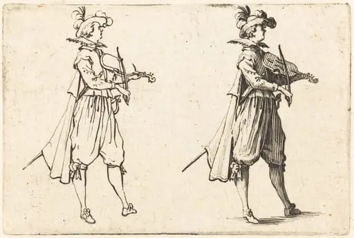 Violinist, by Jacques Callot