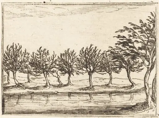 Willows by the Water's Edge, by Jacques Callot