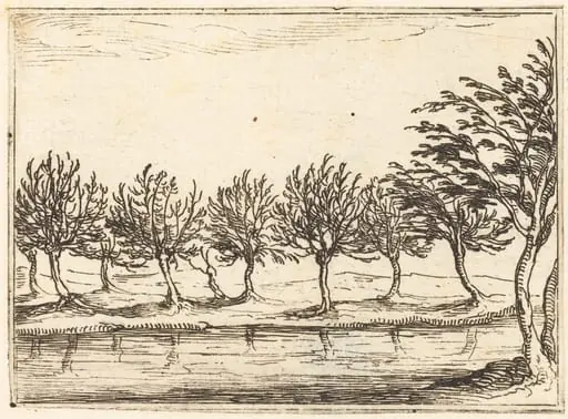 Willows by the Water's Edge, by Jacques Callot