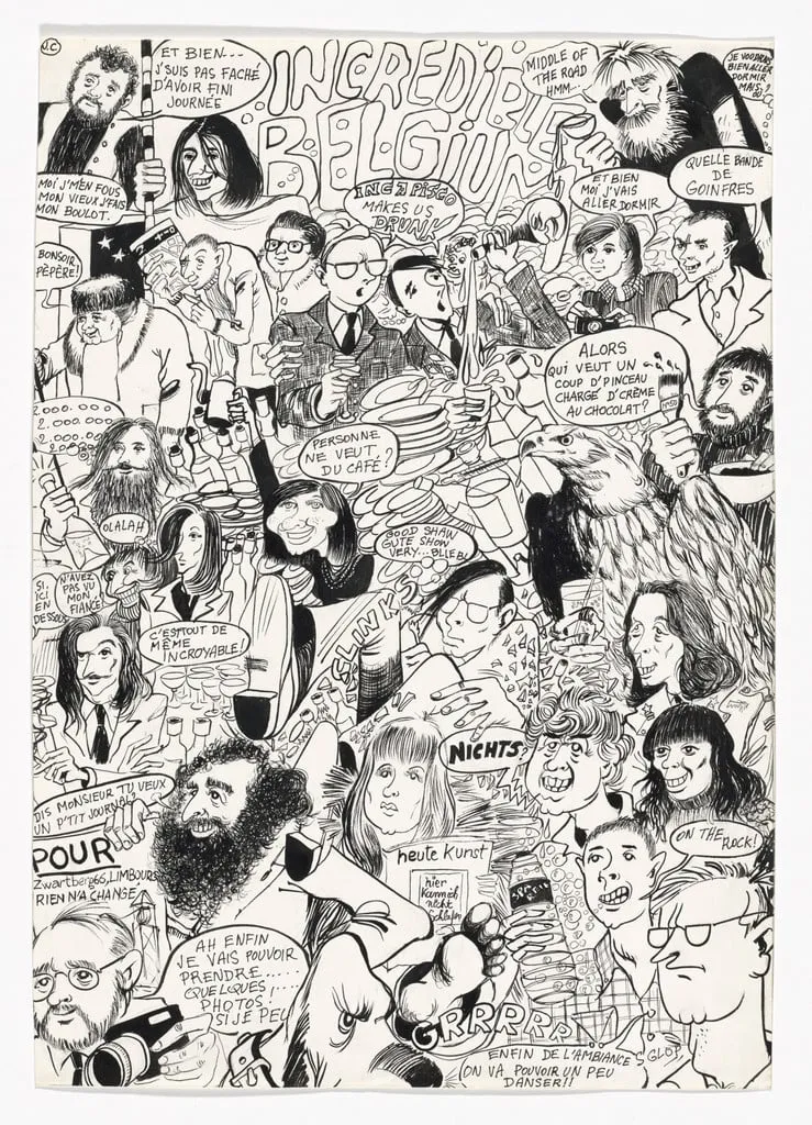 Untitled, by Jacques Charlier, graphite