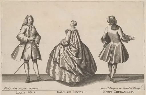 Habit Unis/Dame en Panier/Habit Ordinaires, by Jacques Chéreau