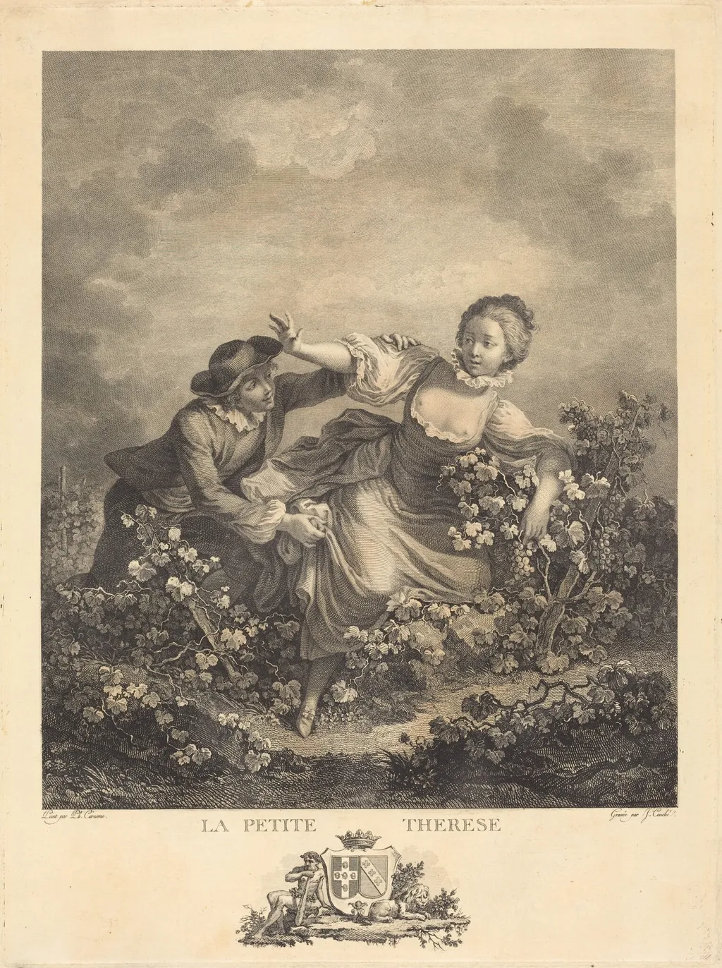 La Petite Thérèse, by Jacques Couché, ink, 1776
