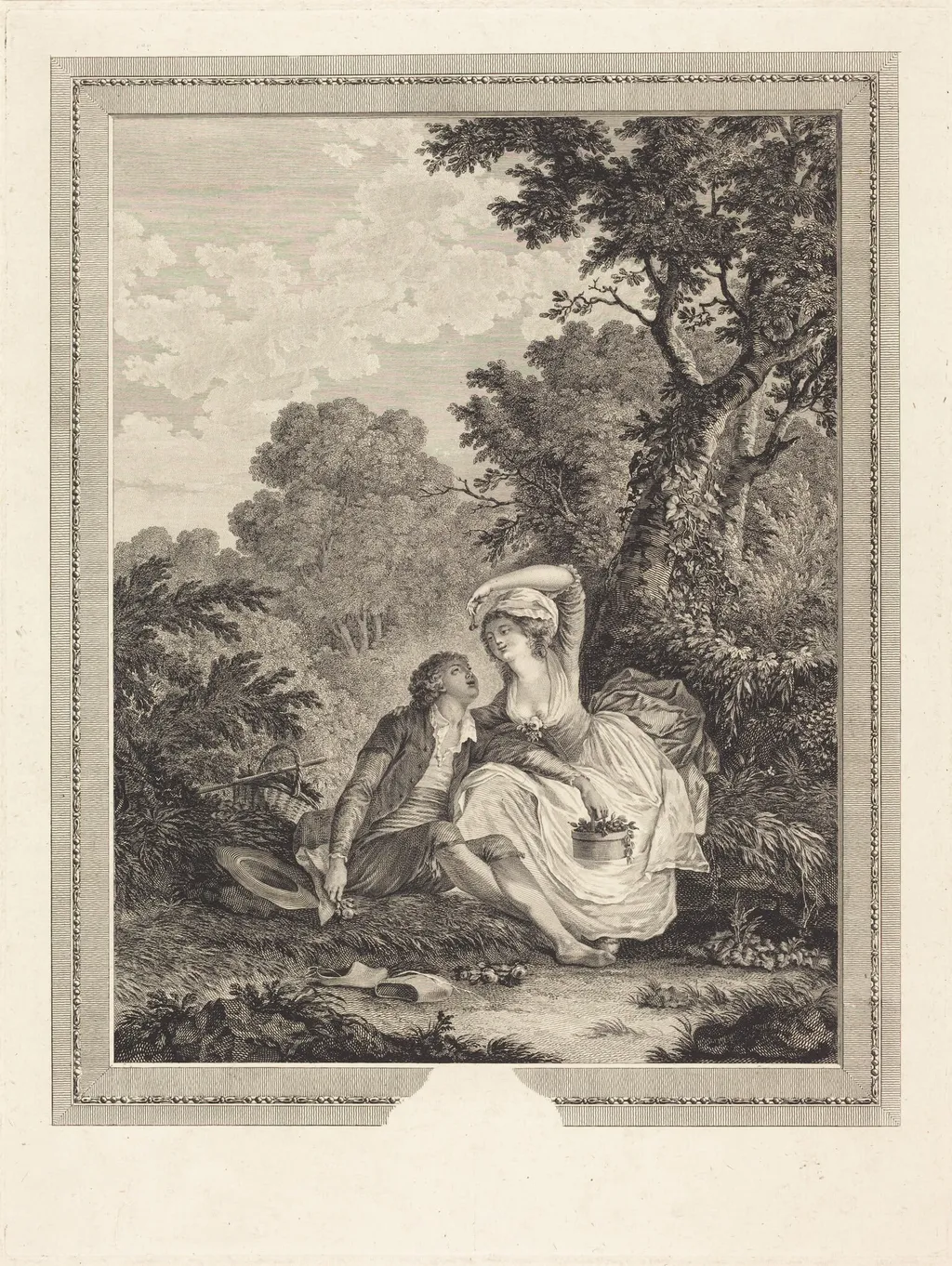 Les sabots, by Jacques Couché, ink, 1784