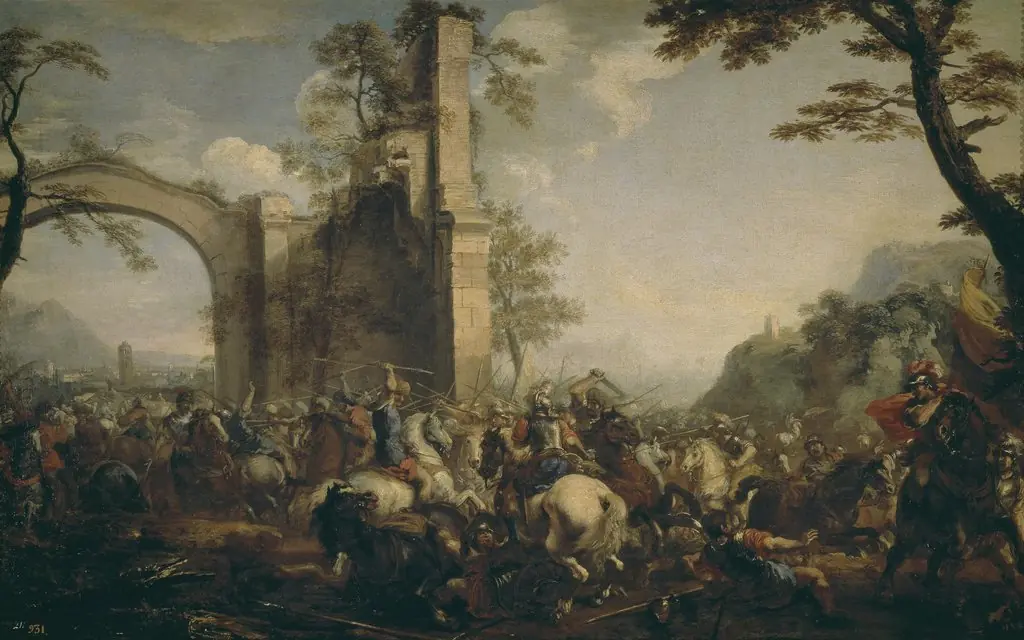 Battle between Christians and Moslems