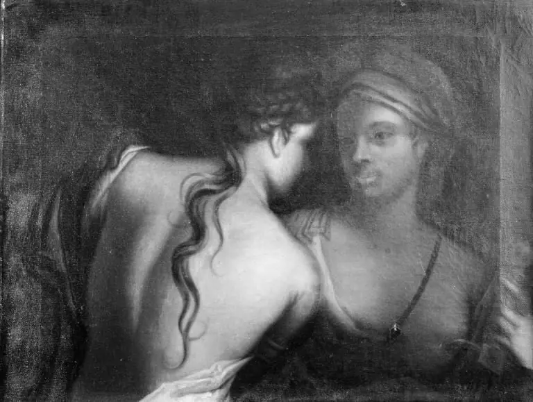 Tvende fruentimmere i samtale, by Jacques d'Agar