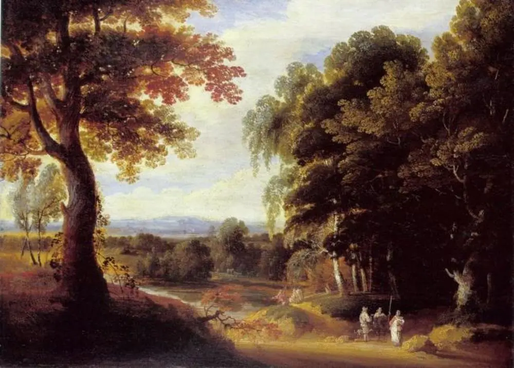 Landscape with Entrance to a Forrest, by Jacques d'Arthois