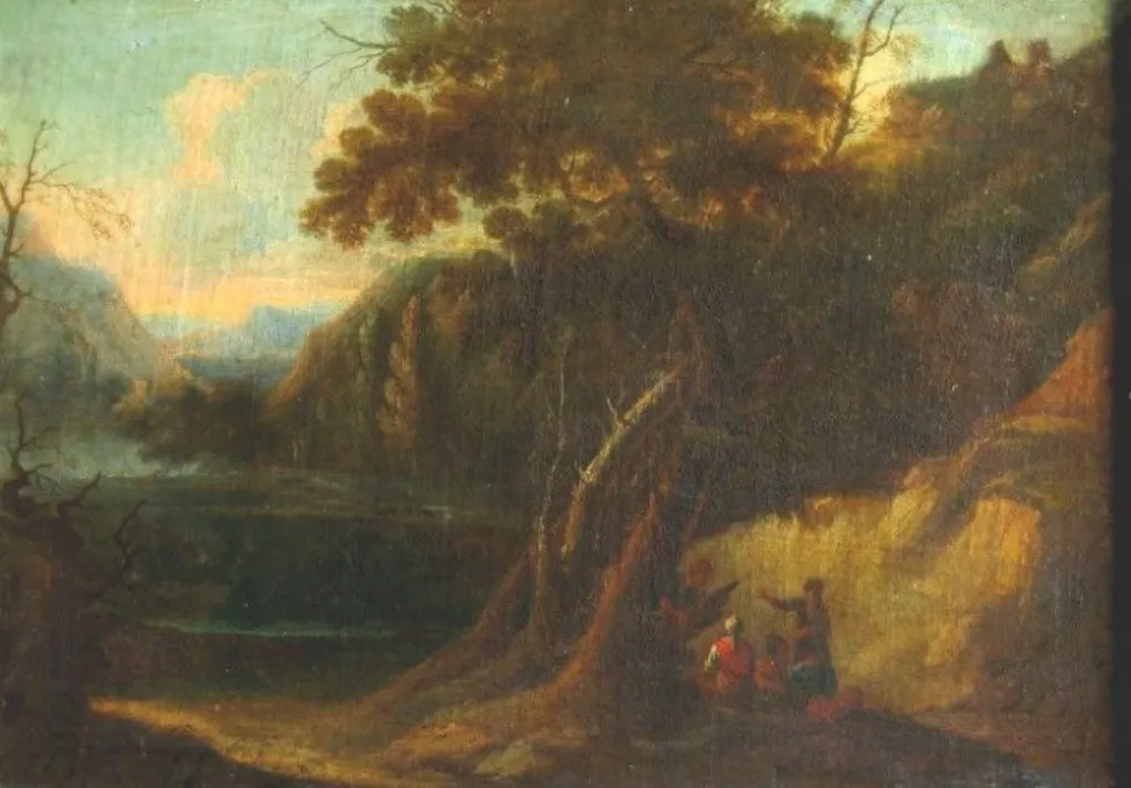 Pădure incendiată, by Jacques d'Arthois, unspecified