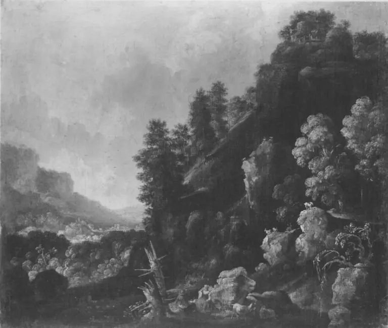 Wildnislandschaft mit Wasserfall, by Jacques d'Arthois