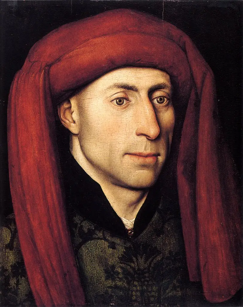 Portrait of an unknown man, by Jacques Daret