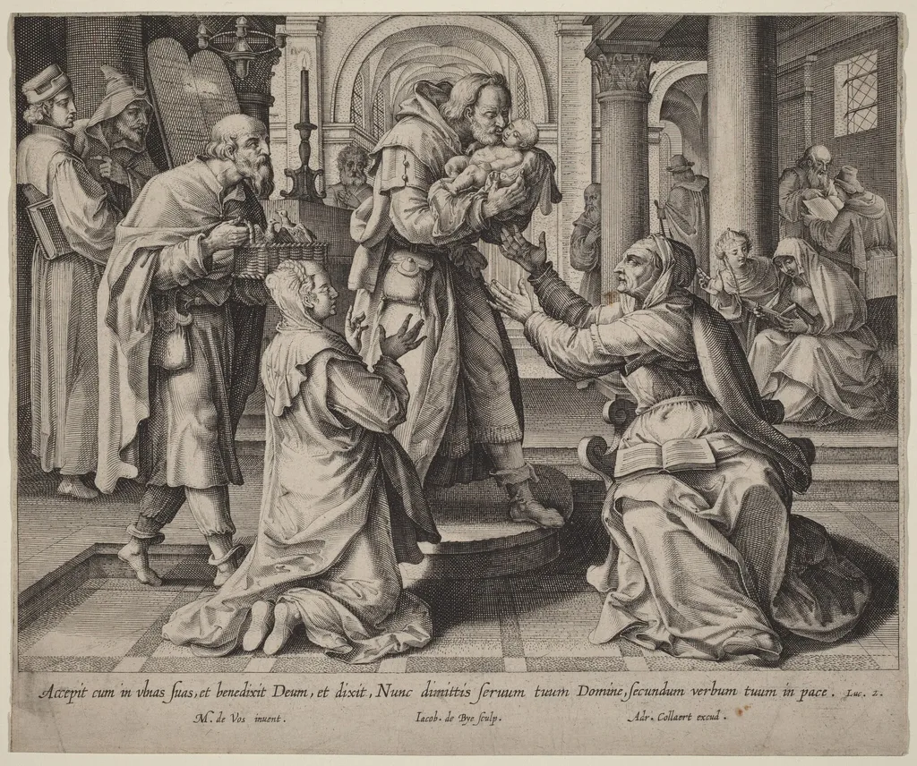 Presentation in the Temple, by Jacques de Bie, ink, 1610