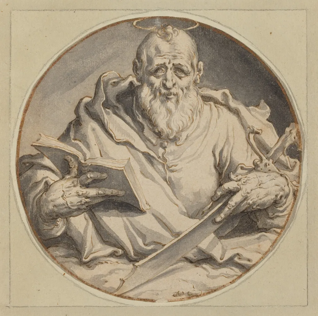 Saint Matthew, by Jacques de Gheyn II, ink, 1588
