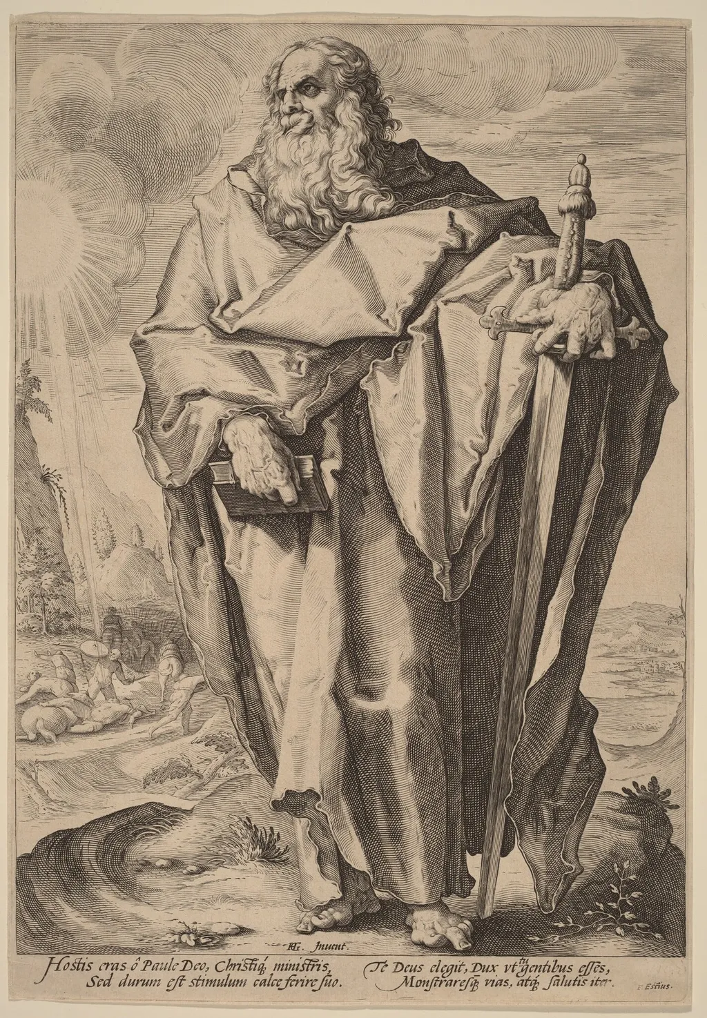 Saint Paul, by Jacques de Gheyn II, ink, 1589