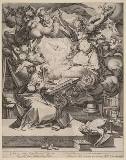 The Annunciation, by Jacques de Gheyn II