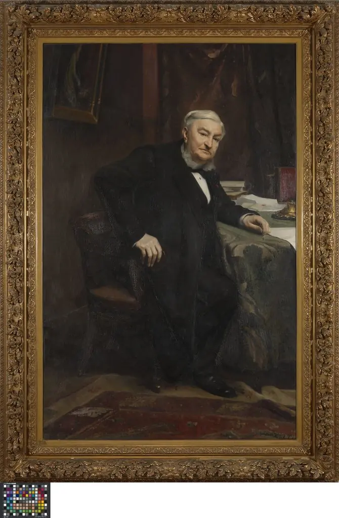 Portret van Auguste Beernaert, by Jacques de Lalaing