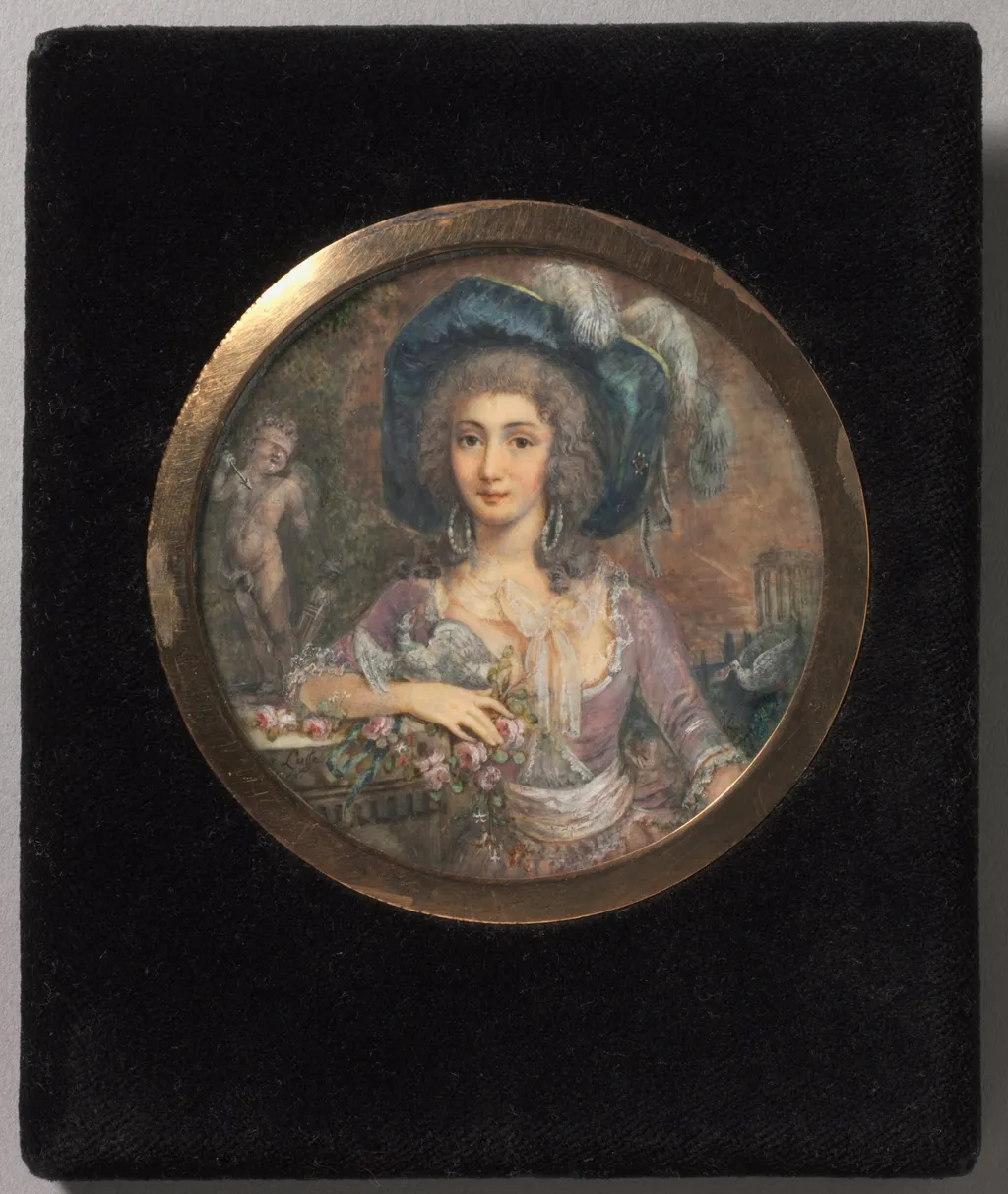 Portrait of Mademoiselle Colombi, by Jacques Delusee, unspecified, 1788