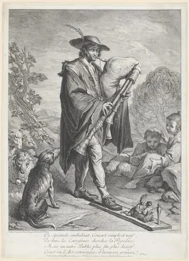 The Bagpipe Player, by Jacques Dumont