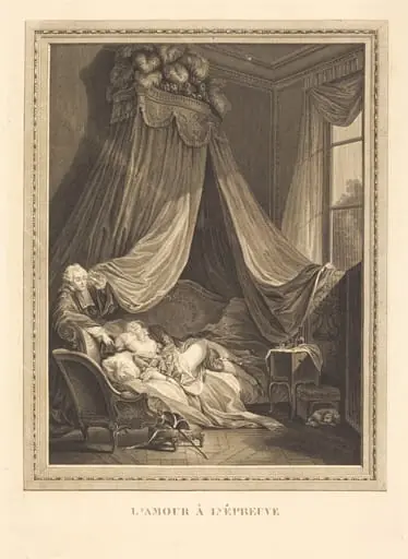 L'Amour à l'épreuve, by Jacques-Firmin Beauvarlet