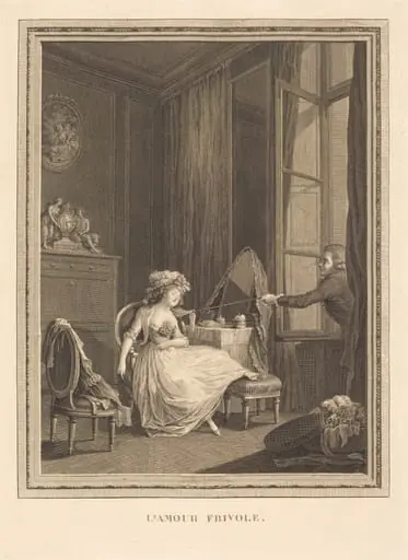 L'amour frivole, by Jacques-Firmin Beauvarlet