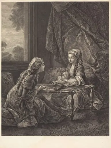 La Confidence, by Jacques-Firmin Beauvarlet