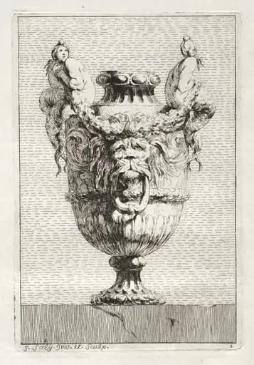Suite of Vases: Plate 1, by Jacques François Saly
