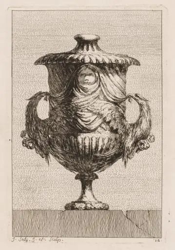 Suite of Vases: Plate 12, by Jacques François Saly