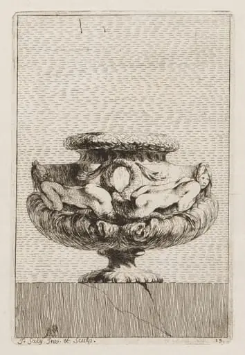 Suite of Vases:  Plate 13, by Jacques François Saly
