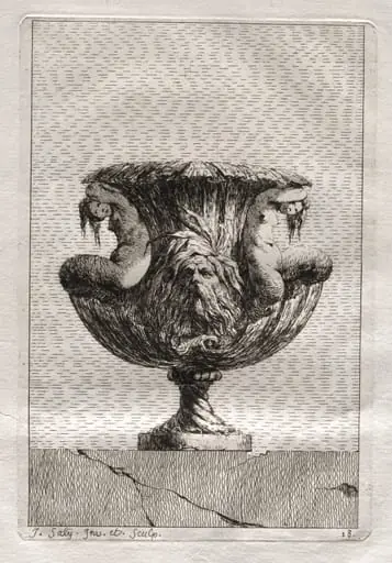 Suite of Vases: Plate 18, by Jacques François Saly