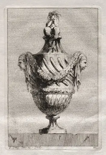 Suite of Vases: Plate 21, by Jacques François Saly