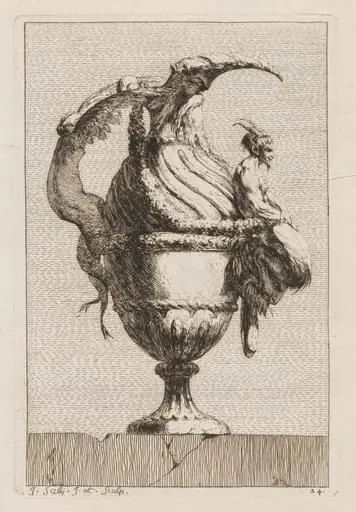 Suite of Vases: Plate 24, by Jacques François Saly