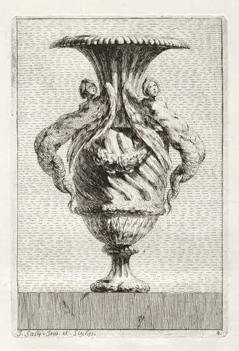 Suite of Vases: Plate 4, by Jacques François Saly