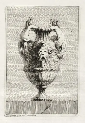 Suite of Vases:  Plate 7, by Jacques François Saly