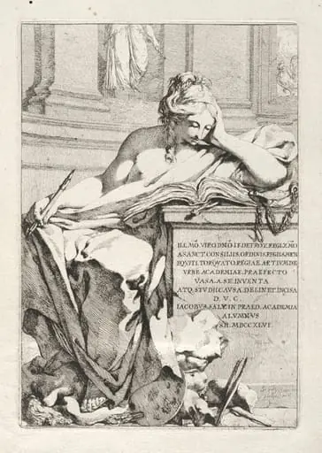 Suite of Vases: Title Page, by Jacques François Saly