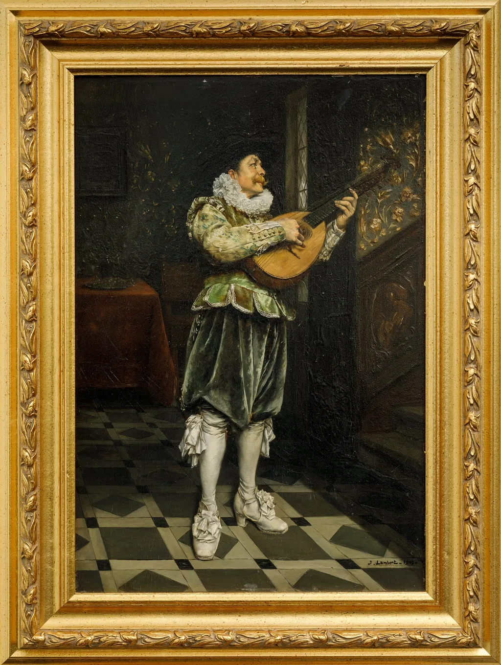 Senior cu violă, by Jacques-Henri-Jean Lambert