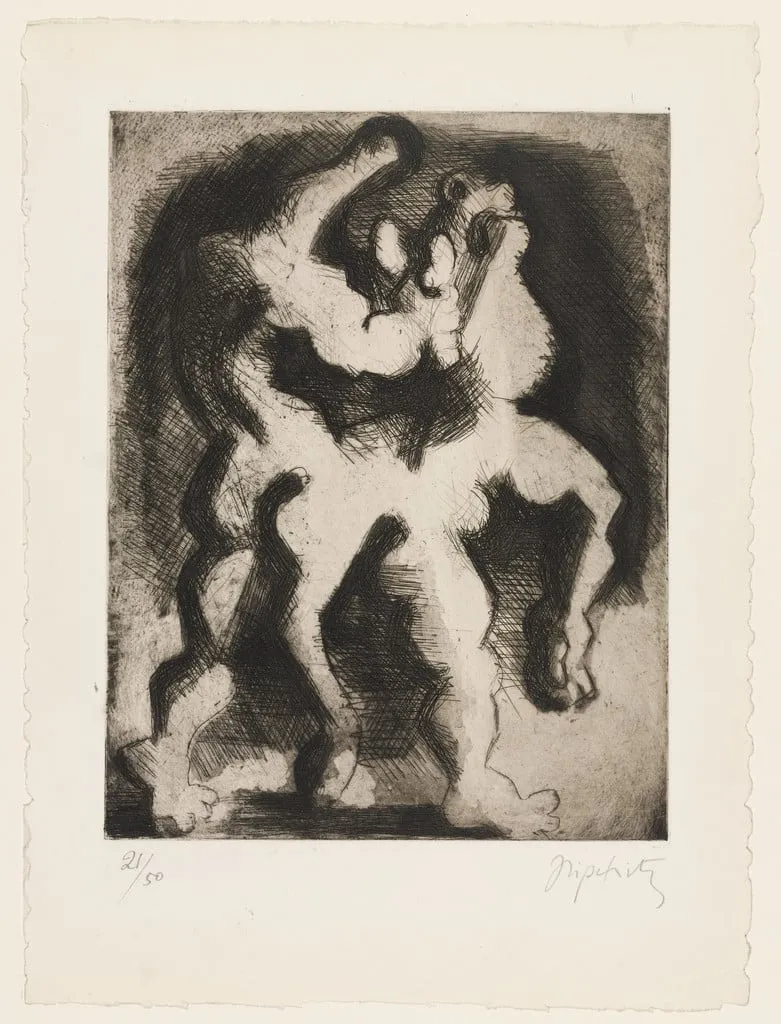 Untitled, by Jacques Lipchitz, ink, 1943