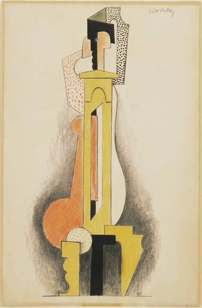 Untitled, by Jacques Lipchitz, watercolor, 1915
