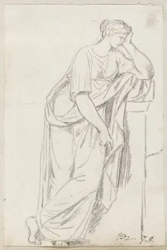 A Muse from the Sarcophagus of the Muses, by Jacques-Louis David