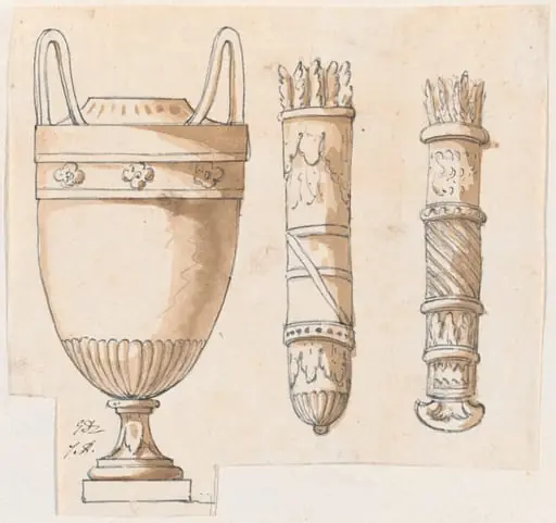 An Urn and Two Quivers, by Jacques-Louis David