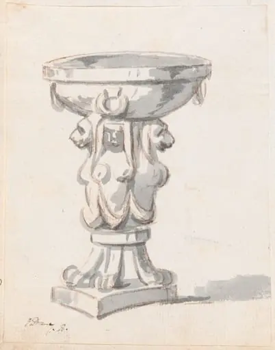 Basin Supported by Sphinxes, by Jacques-Louis David