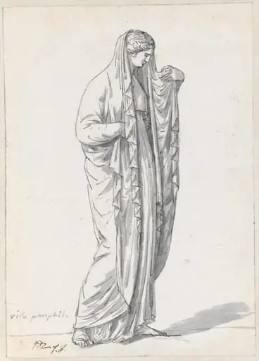 Draped Woman from the Villa Pamphili, by Jacques-Louis David