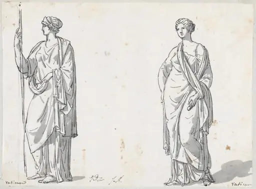 Hera and Ceres, from the Vatican, by Jacques-Louis David