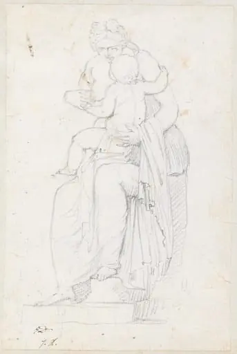 Leucothea, Front View, by Jacques-Louis David
