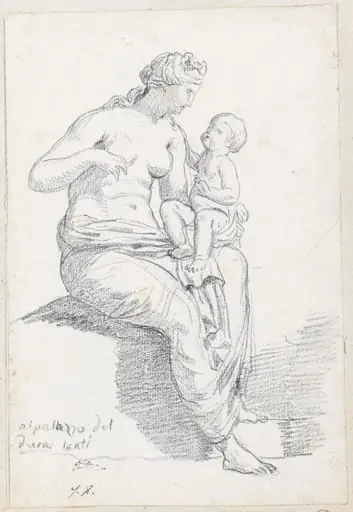 Leucothea, Side View, by Jacques-Louis David