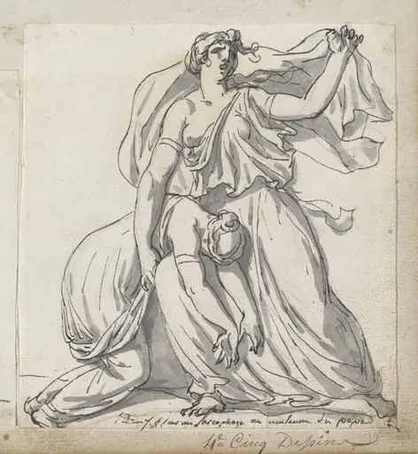 Niobe and Her Daughter, by Jacques-Louis David