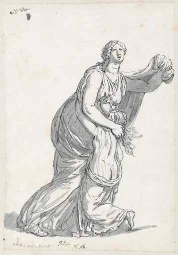 Niobe and Her Daughter, by Jacques-Louis David