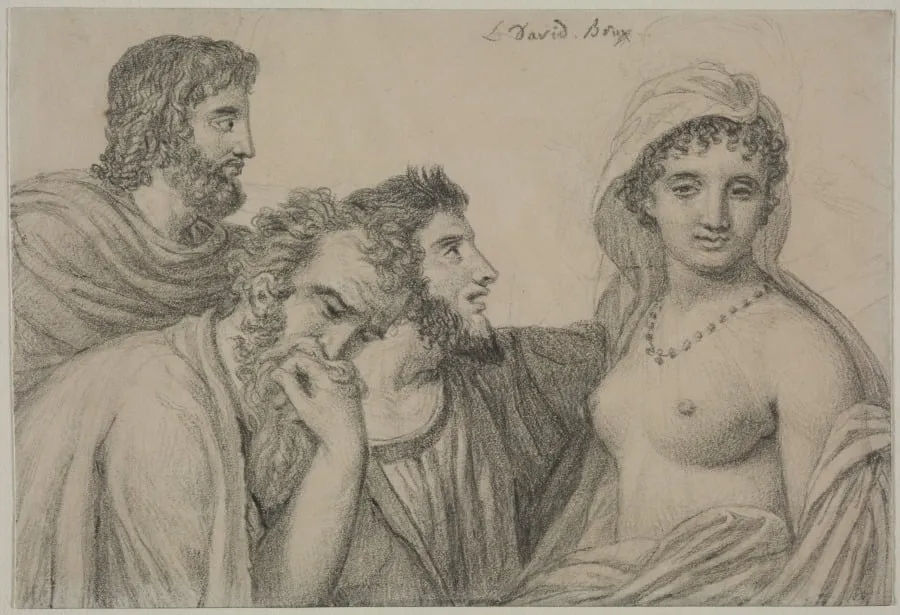 Phryne before Her Judges, by Jacques-Louis David, 1818