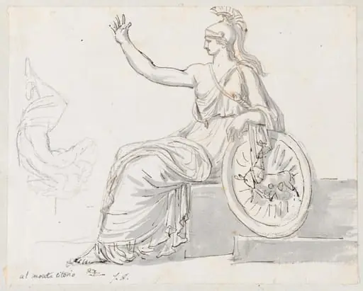 Roma, from the Base of the Antonine Column, by Jacques-Louis David