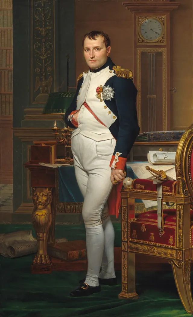 The Emperor Napoleon in His Study at the Tuileries — Jacques-Louis David