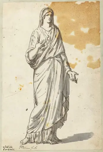 Woman from the Villa Borghese, by Jacques-Louis David