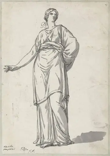 Woman from the Villa Pamphili, by Jacques-Louis David